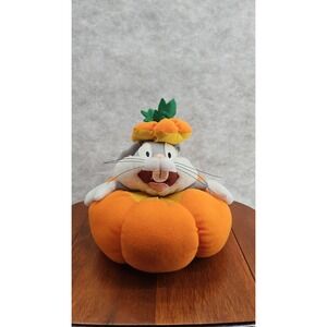Looney Tunes Bugs Bunny in Pumpkin Halloween Plush 5" By‎ Play By Play Ace EUC